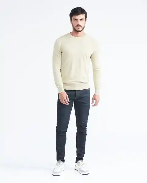 Suéter Basic Masculino Café Quemado Claro Talla XL Chevignon