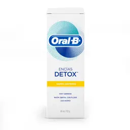 Crema Dental Oral-B Encías Detox Sarro Defense, Remueve 99% las bacterias, 80ml