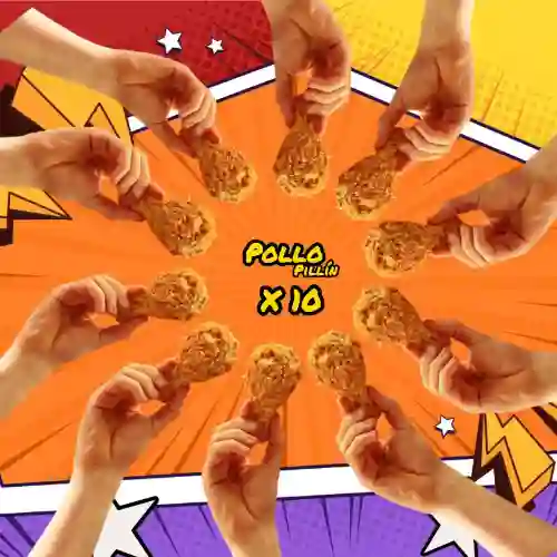 10 Presas de Pollo Crispy