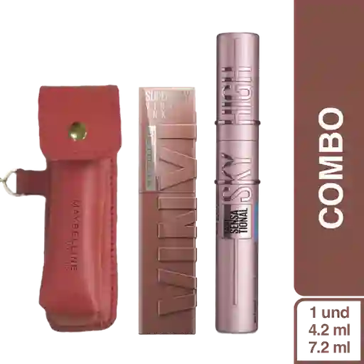 Combo Porta Labial + Vinyl Ink Punchy + Pestañina Sky High