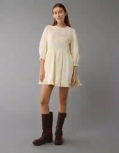 Vestido Mujer Blanco Talla SMALL 8045106 American Eagle