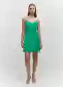 Vestido Lari Verde Talla S Mujer Mango