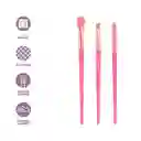 Set Brochas de Belleza Para Ojos Pink me Miniso