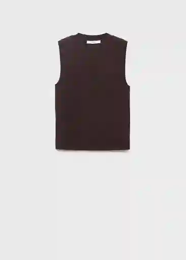 Top Almibi Chocolate Talla S Mujer Mango