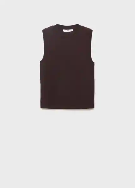 Top Almibi Chocolate Talla S Mujer Mango