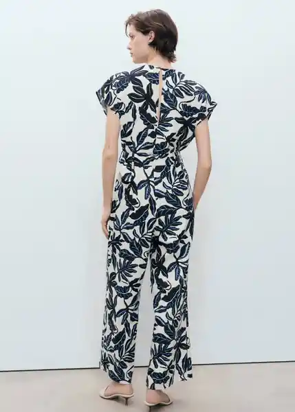 Enterizo Mono Merci Azul Talla M Mujer Mango