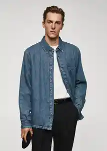 Sobrecamisa Blues Dirty Talla M Hombre Mango