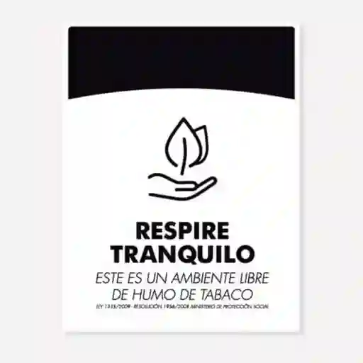 Wrk Work Señal Respire Tranquilo C20 21 x 16 cm