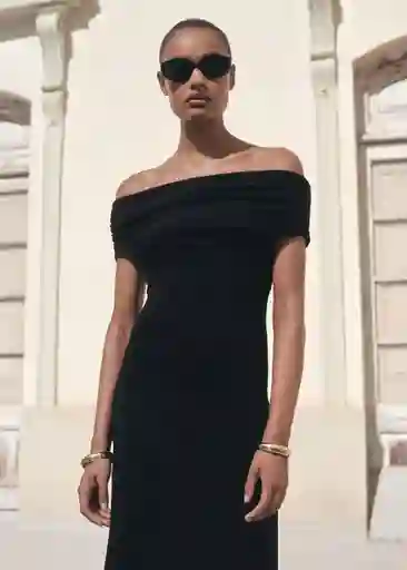 Vestido Lola Negro Talla S Mujer Mango