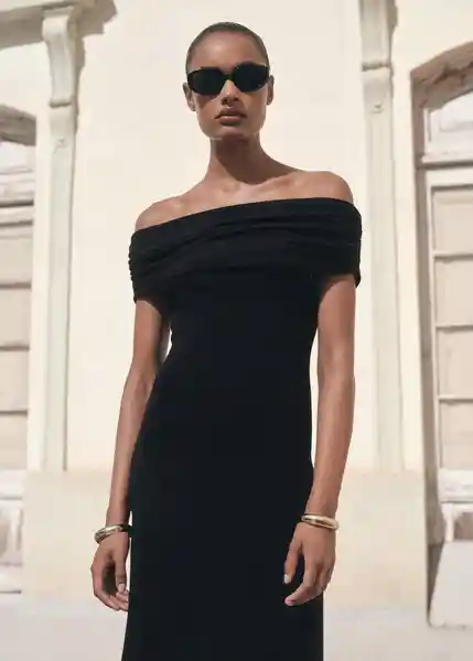 Vestido Lola Negro Talla S Mujer Mango