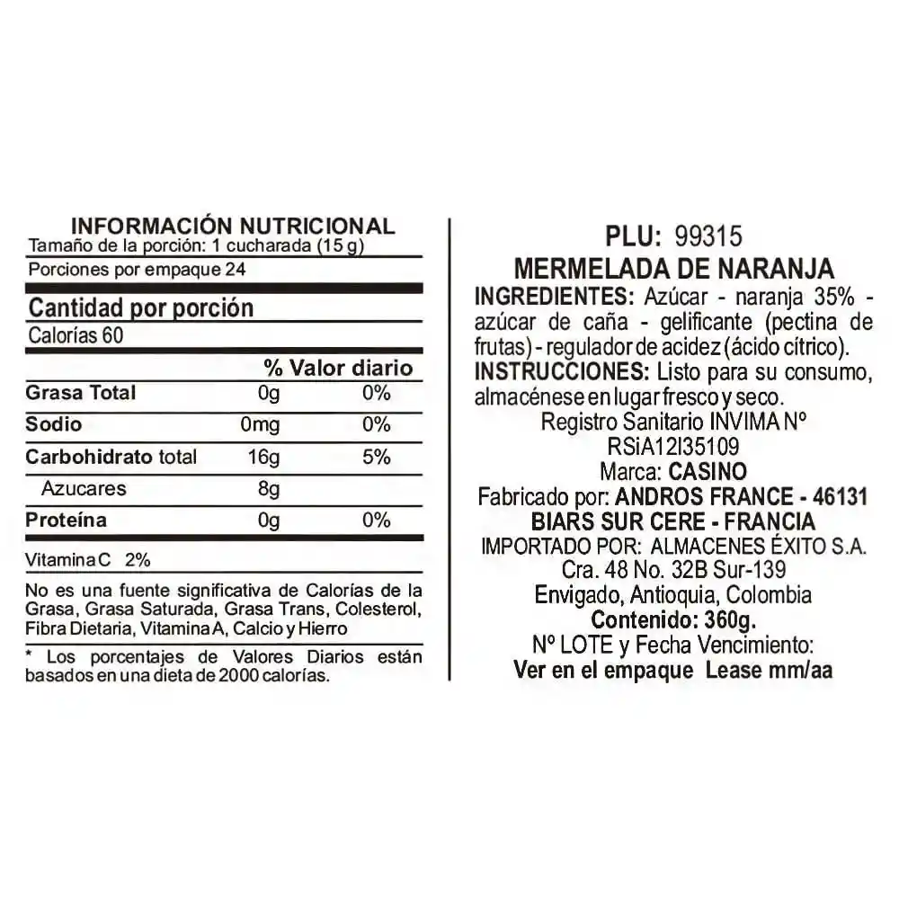 Casino Mermelada De Naranja