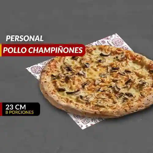 Pizza Pollo con Champiñones