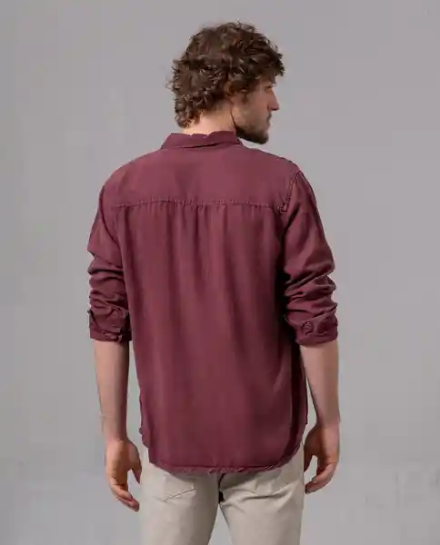 Camisa Hombre Rojo Cochinilla Oscuro Talla S 88684 Rifle