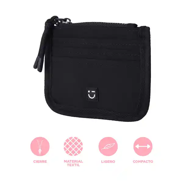 Monedero Basico Negro Miniso
