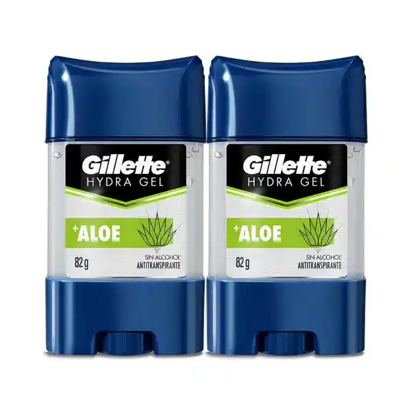 Desodorante Antitranspirante Hombre Gillette Hydra Gel Aloe 82 g Pack 2 Unidades