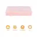 Toalla de Baño de Microfibra Acanalada Rosa Serie Miniso