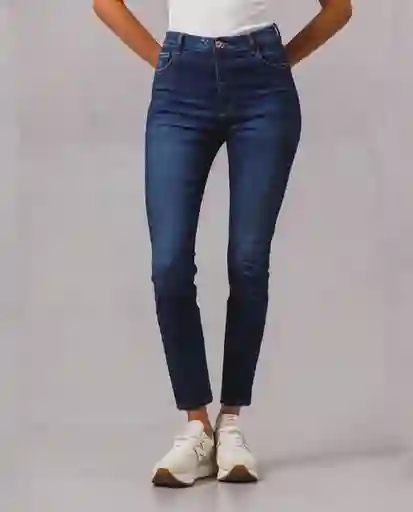 Jean Iconico Mujer Azul Medio Talla 8 RIFLE15536 Rifle