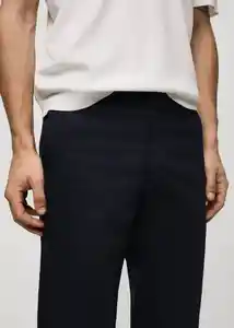 Pantalón Dublino Navy Talla 42 Hombre Mango