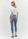 Pantalón Jean Isa Tejano Medio Talla 54 Mujer Mango