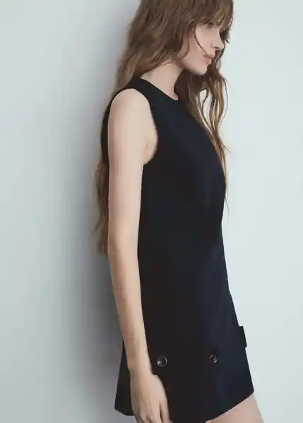 Vestido Alexa Marino Talla S Mujer Mango