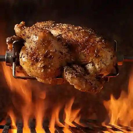 Pollo asado acompañado
