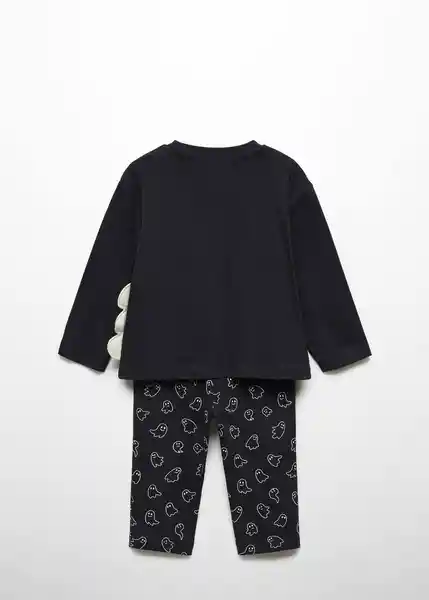 Pijama Ghost Negro Talla 66 Niños Mango