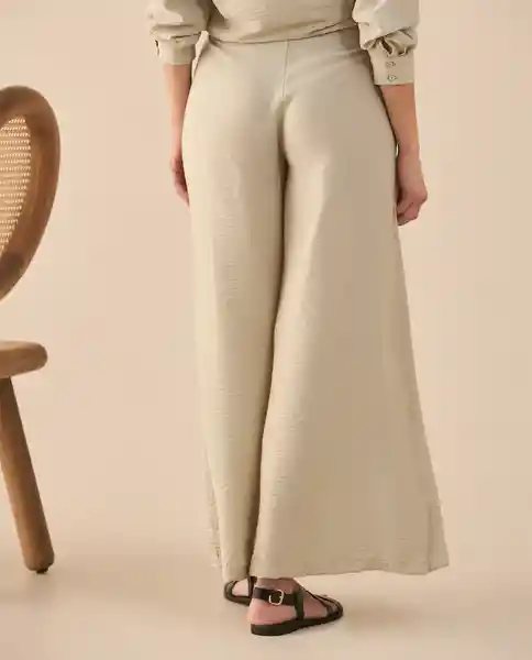 Pantalón Beige Perlado Claro Talla 12 631G005 Esprit