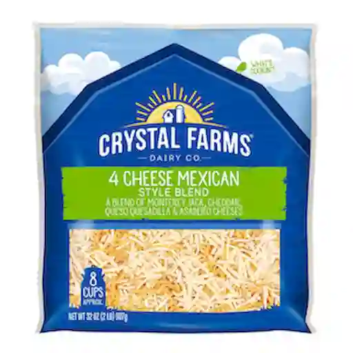 Crystal Farms Mezcla Mexicana de 4 Quesos