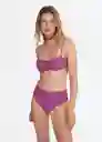 Braga Mariona Morado Talla L Mujer Mango