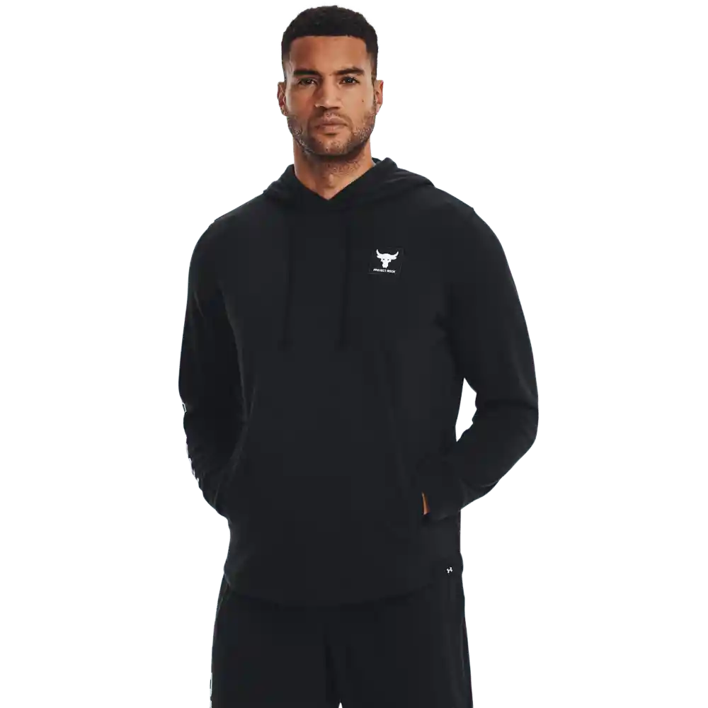 Under Armour Camiseta Pjt Rock Terry Hombre Negro LG