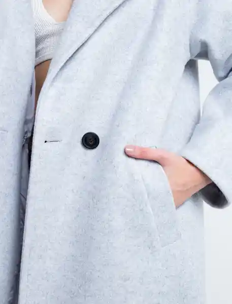 Abrigo New York Gris Claro Talla S Naf Naf