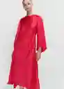 Vestido Rosa-A Coral Talla XL Mujer Mango