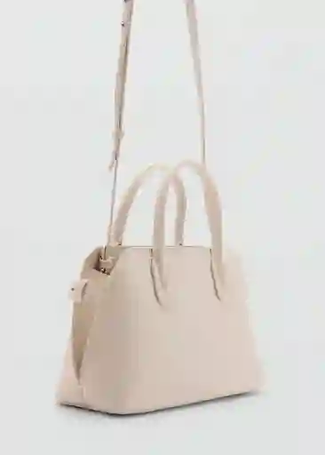 Bolso M Abeja Off White Talla 99 Mujer Mango