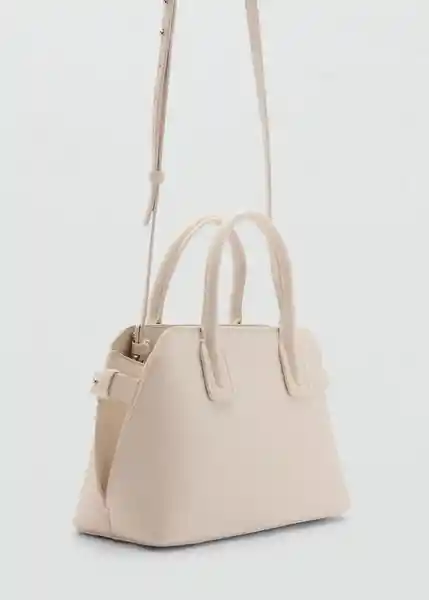 Bolso M Abeja Off White Talla 99 Mujer Mango