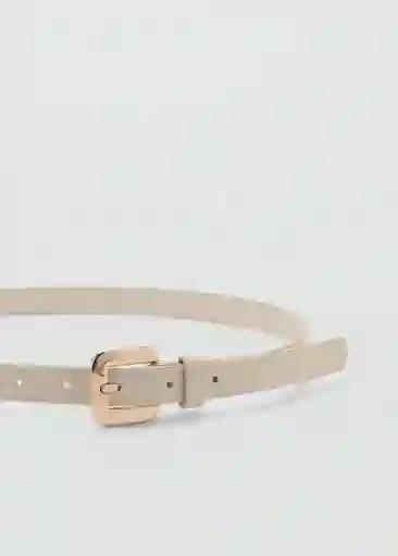 Cinturón Finic Crudo Talla S Mujer Mango
