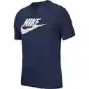 Nike Camiseta M Nsw Tee Icon Futura Azul Talla S Ref: AR5004-411