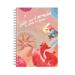 Cuaderno Mixto 160 Hojas Argollado Tinta Negra