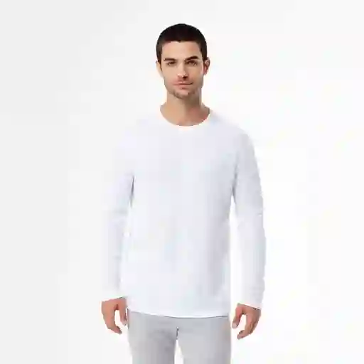 Camiseta Manga Larga en Algodón Masculino Aiziq Gef Talla S
