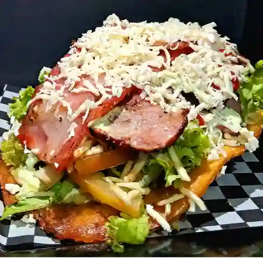 Patacon pollo desmechada