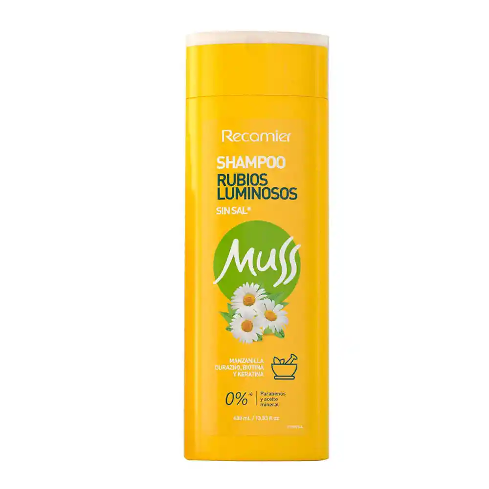 Muss Shampoo Rubios Luminosos sin Sal