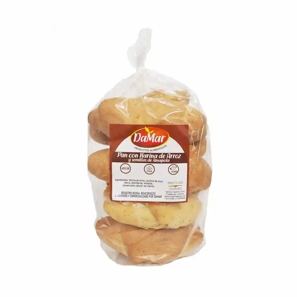 Damar Pan de Arroz Con Amapola