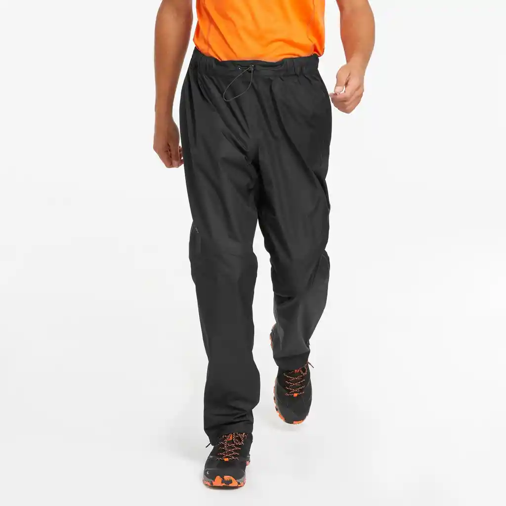 Sobrepantalón Impermeable de Senderismo Para Hombre Quechua Mh500 Negro