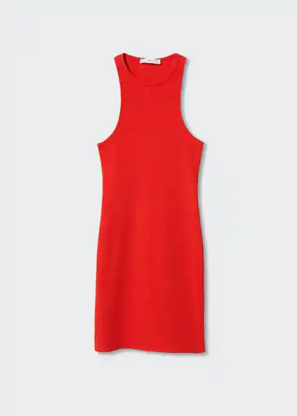 Vestido Ribi Rojo Talla 18 Mujer Mango