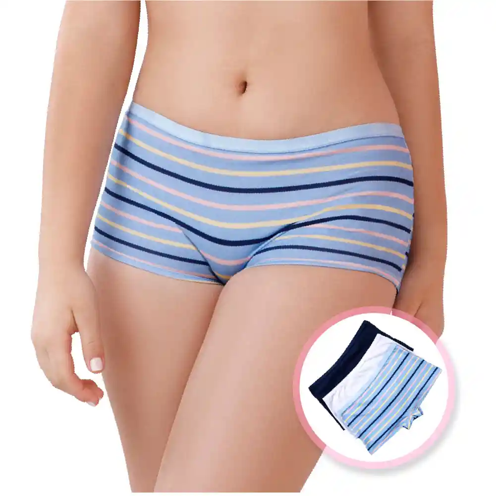 Bóxer Pack X3/niñas/ 10008181/ Fi Kids Talla 14