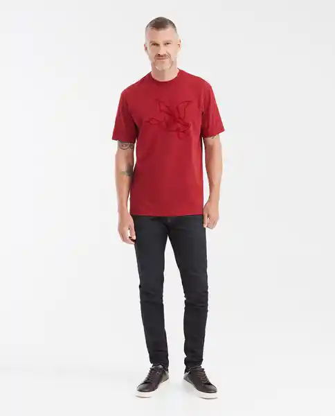 Camiseta Manga Corta Duck Graphic Rojo Pasa T M Chevignon