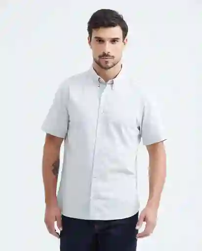 Camisa Botton Down Manga Corta Verde Aplomado Claro XL Chevignon