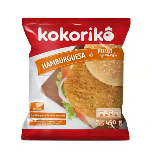 Kokoriko Hamburguesa de Pollo Apanado