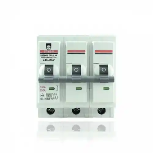 Ciles Interruptor Breaker Tripolar Enchufable 50a-10ka Cil