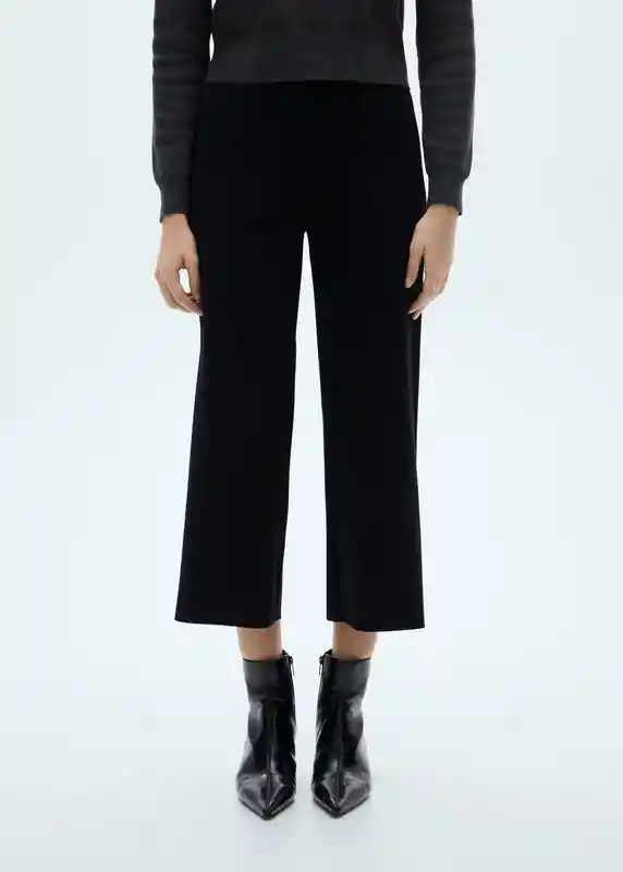 Pantalón Magul Negro Talla L Mujer Mango