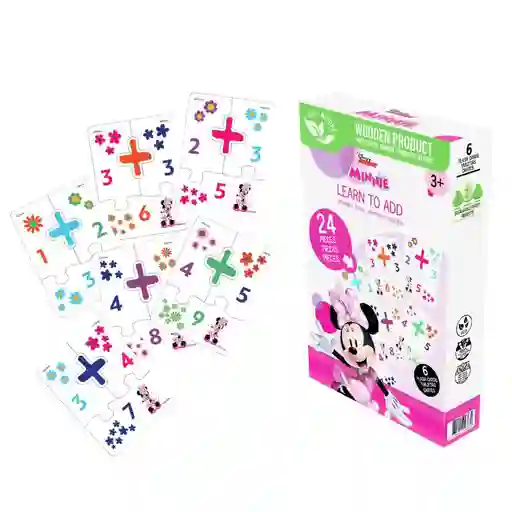 Tarjetas Didácticas Sumas Minnie Ronda